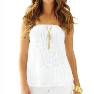 Tyra Strapless Lace Tube Top